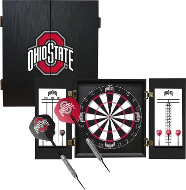 Ohio State Black Dartboard Set