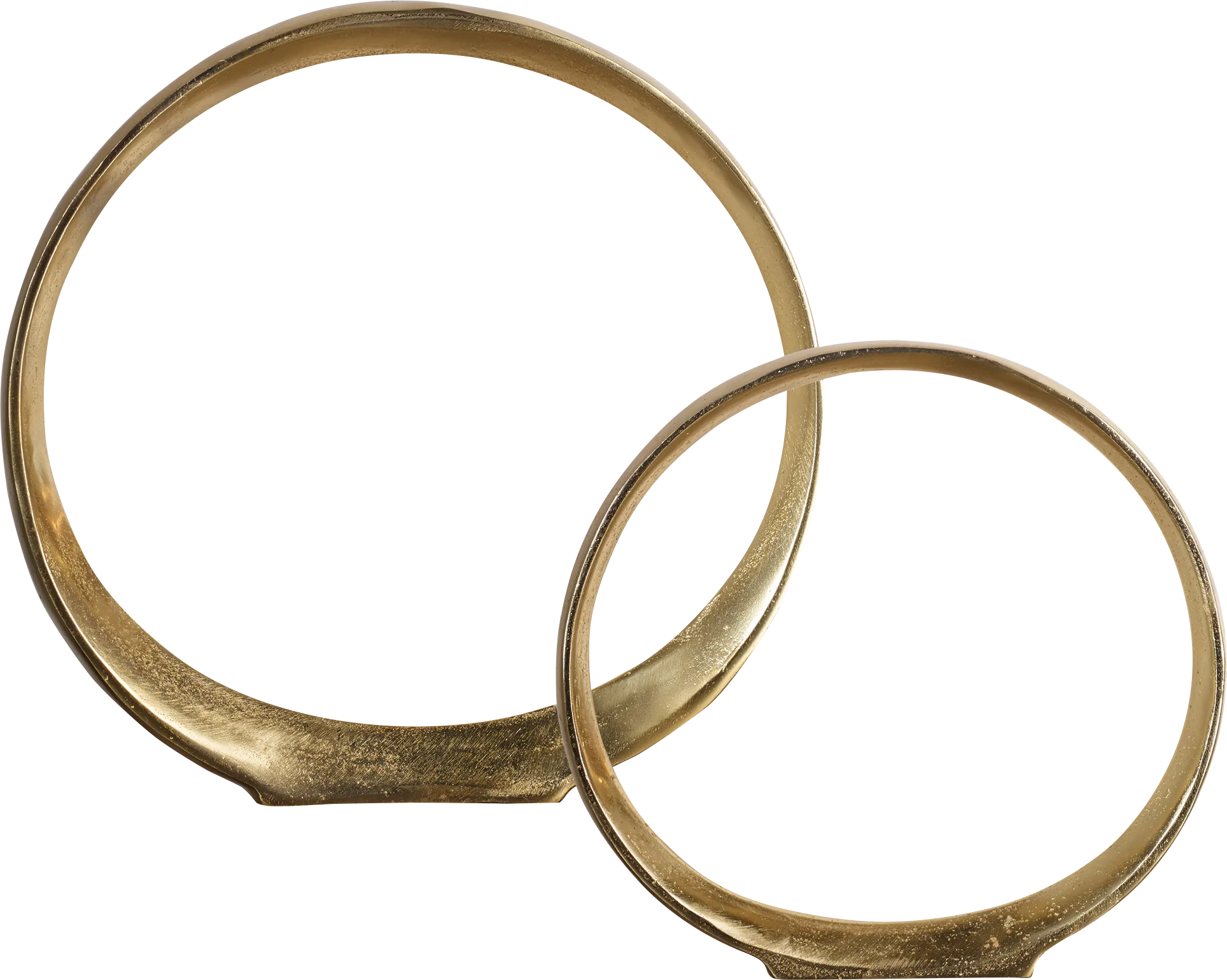 Ercie Gold Sculpture, Set of 2