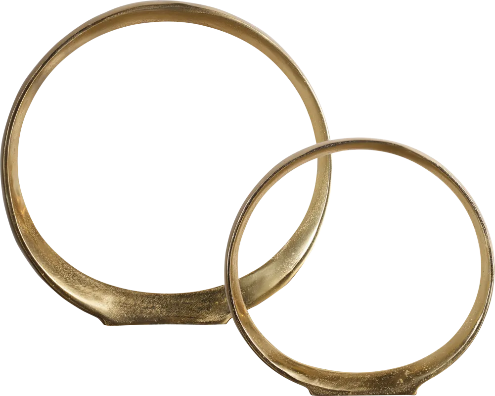Ercie Gold Sculpture, Set of 2