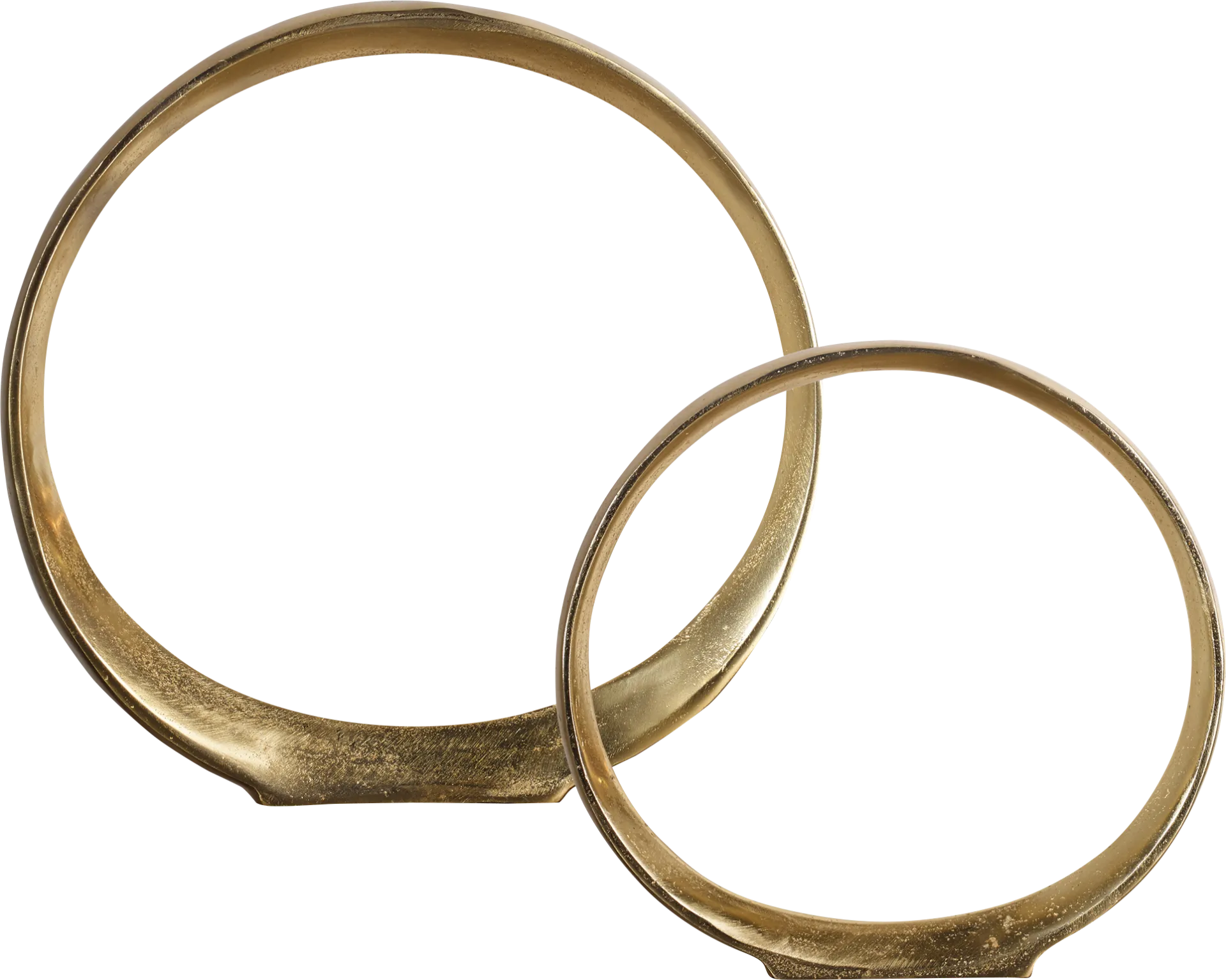 Ercie Gold Sculpture, Set of 2 - Image 1