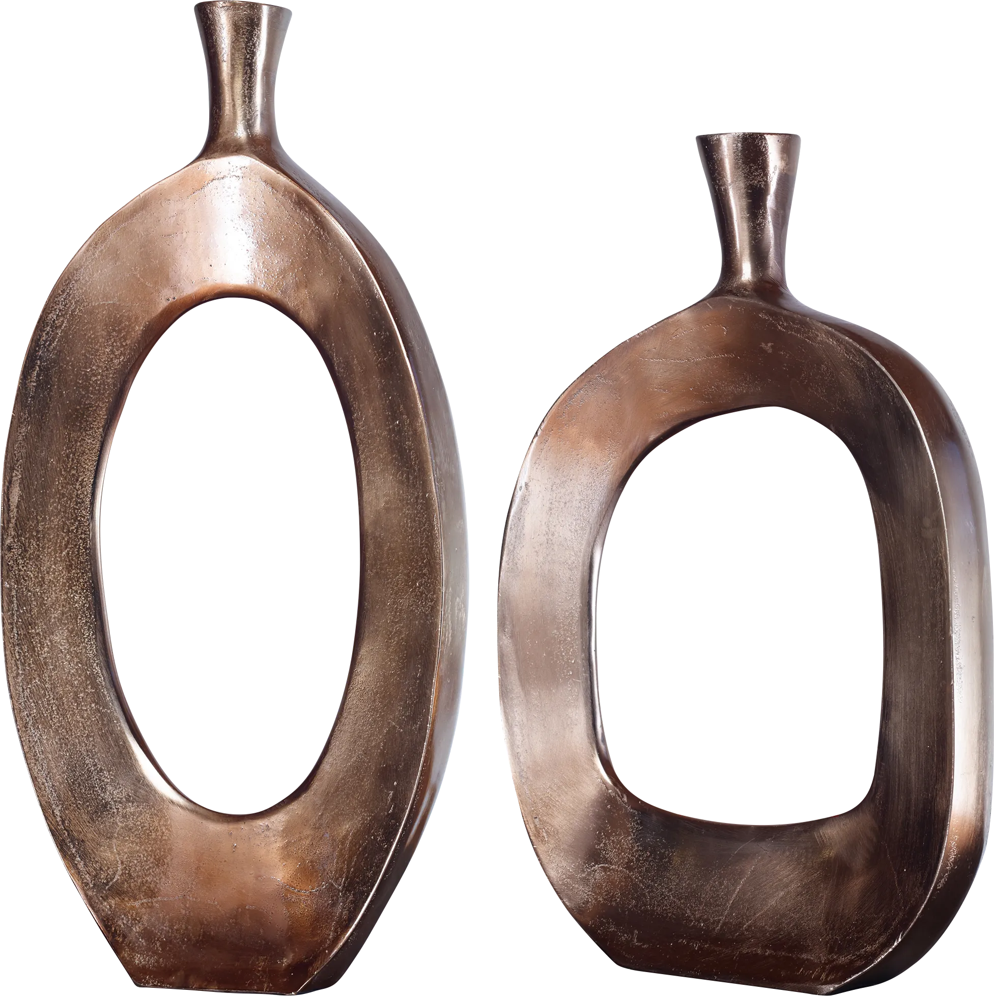 Darrio Bronze Vase, Set of 2 - Thumbnail - Image 1