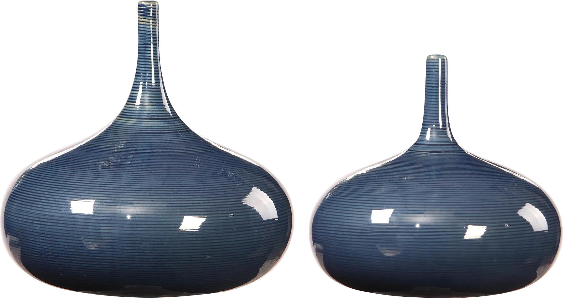 Dariya Blue Vase, Set of 2 - Image 1