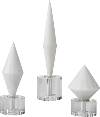 Larosa White Sculpture, Set of 3