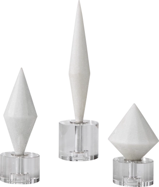 Larosa White Sculpture, Set of 3