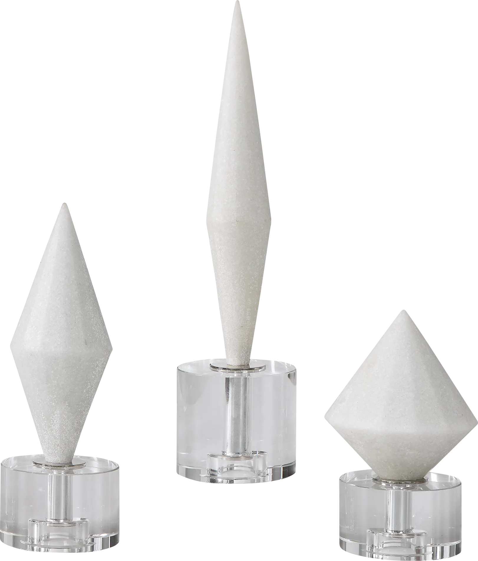 Larosa White Sculpture, Set of 3 - Image 1