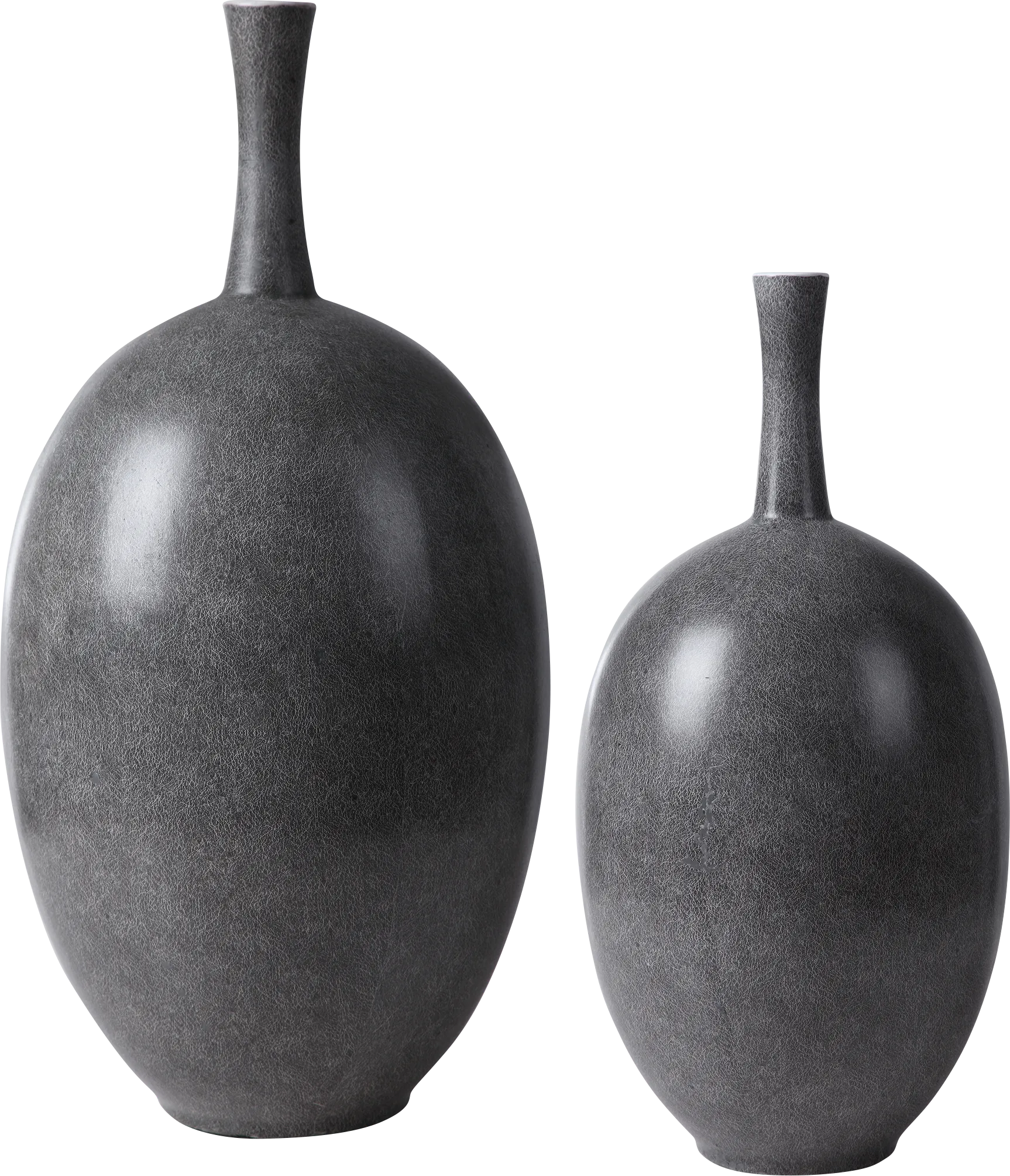 Rubino Gray Vase, Set of 2