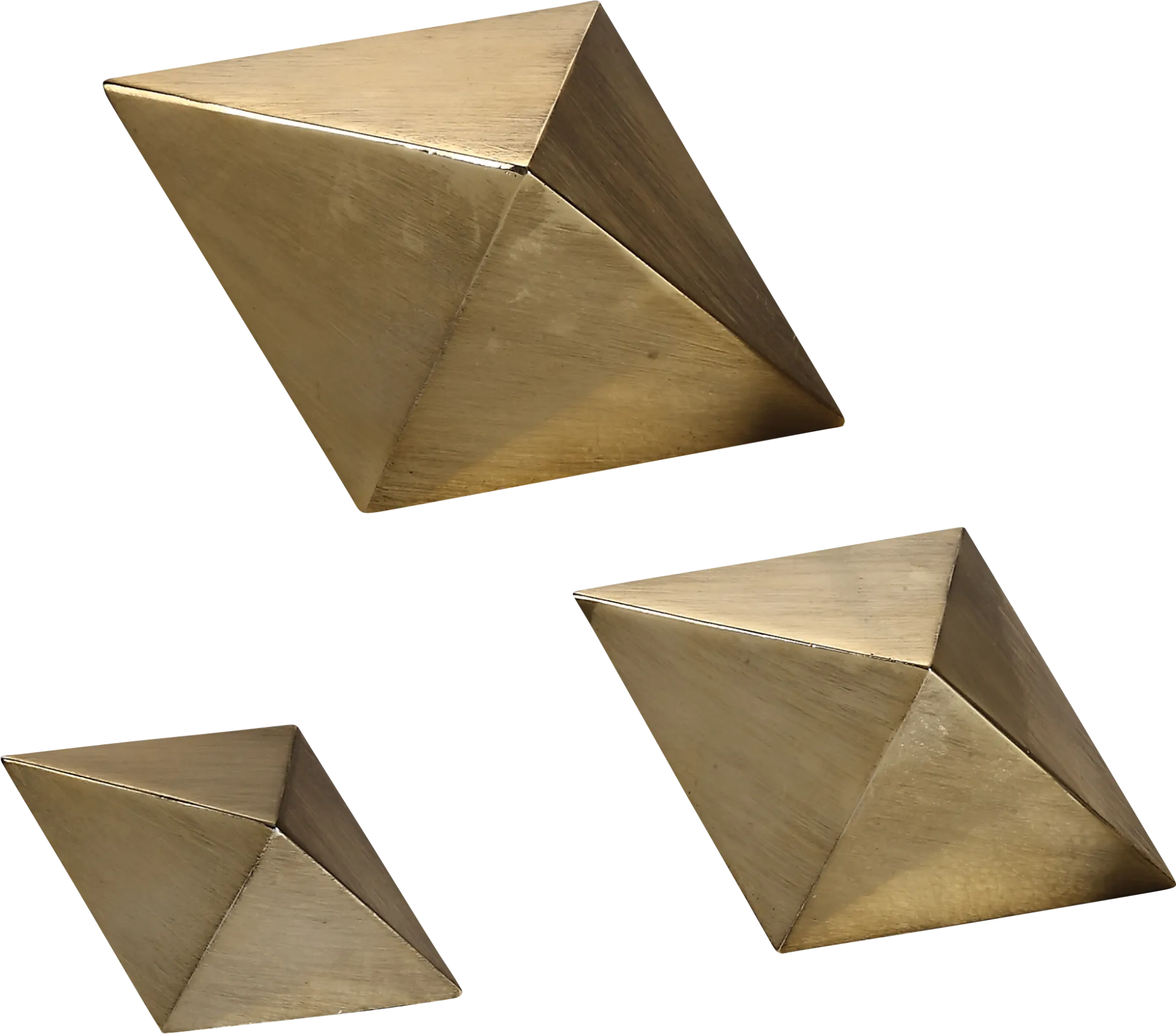 Nuvia Champagne Sculpture, Set of 3 - Image 1