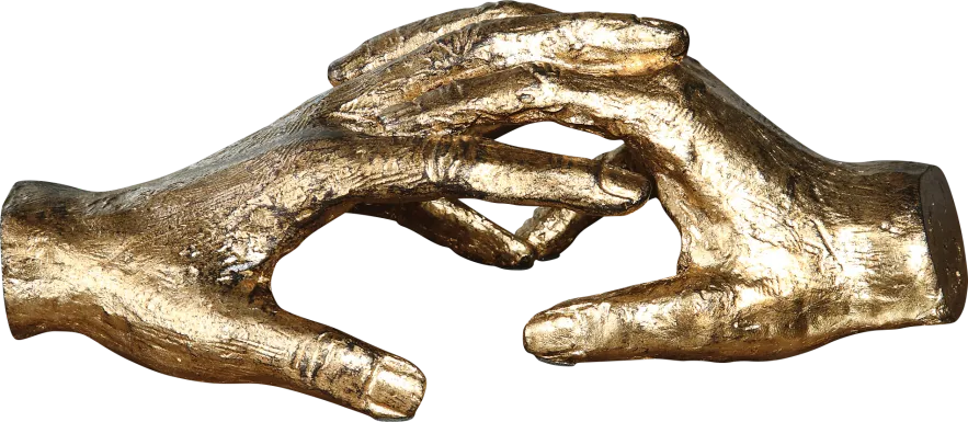 Together At Last Gold Sculpture