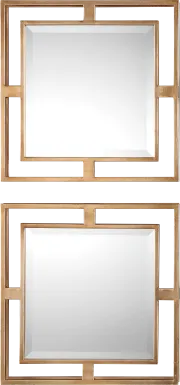 Haydin Gold Mirror, Set of 2