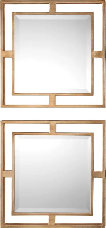 Haydin Gold Mirror, Set of 2