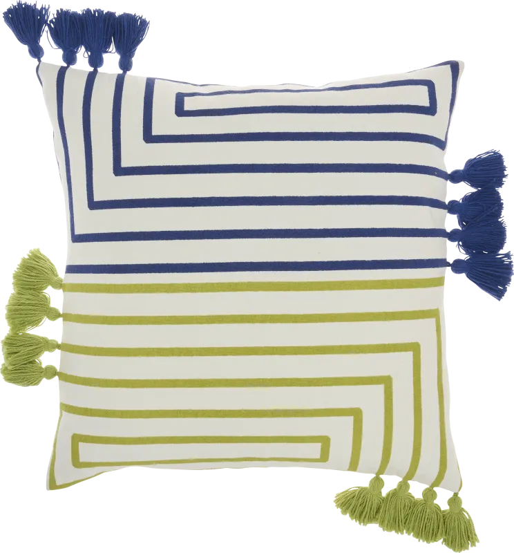 Kids Wiestling Green Throw Pillow