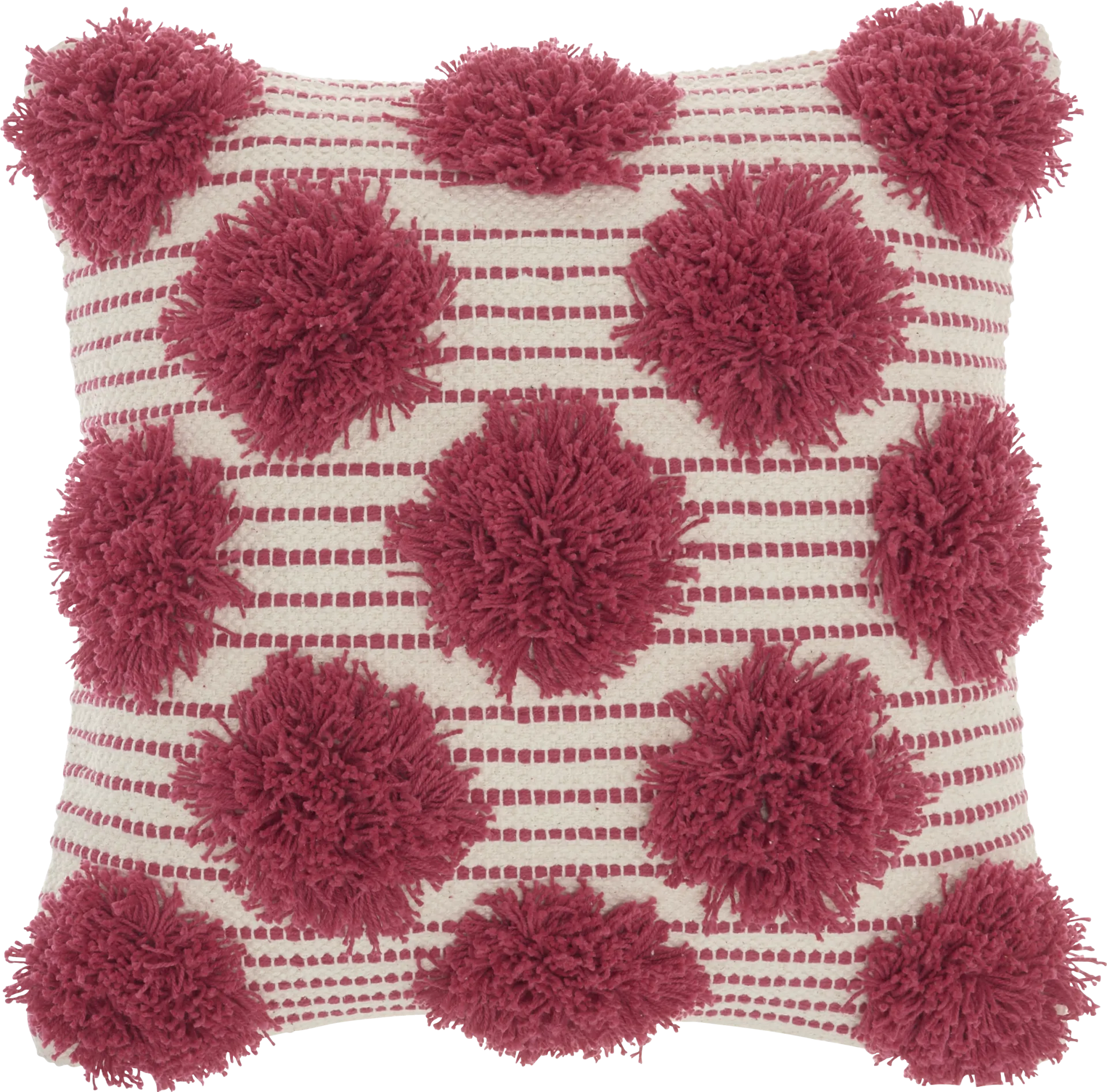 Kids Tuffnell Pink Throw Pillow - Image 1