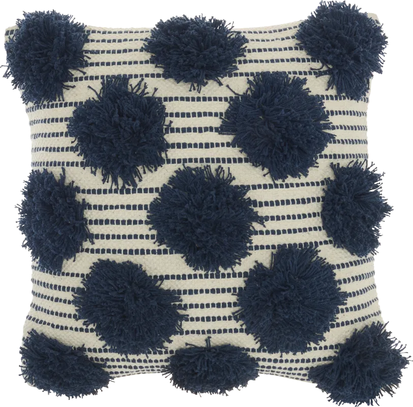 Kids Tuffnell Navy Throw Pillow