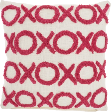 Kids Besos Lane Pink Throw Pillow