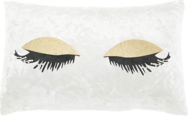 Kids Lash Park Gold Throw Pillow