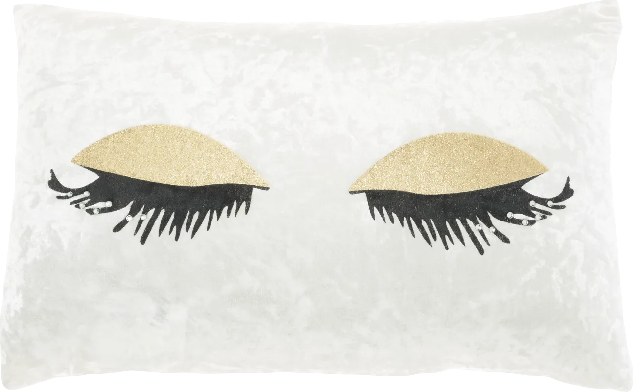 Kids Lash Park Gold Throw Pillow