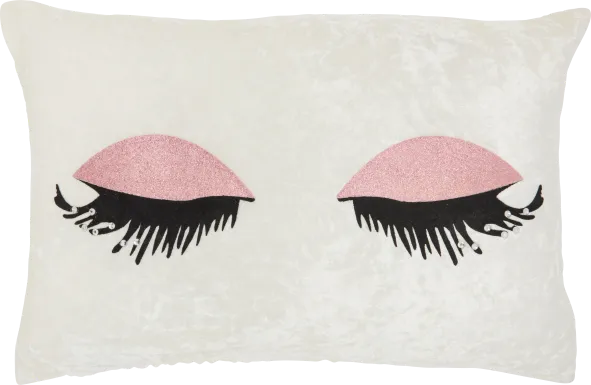 Kids Lash Park Rose Gold Throw Pillow