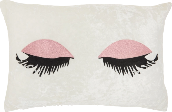 Kids Lash Park Rose Gold Throw Pillow