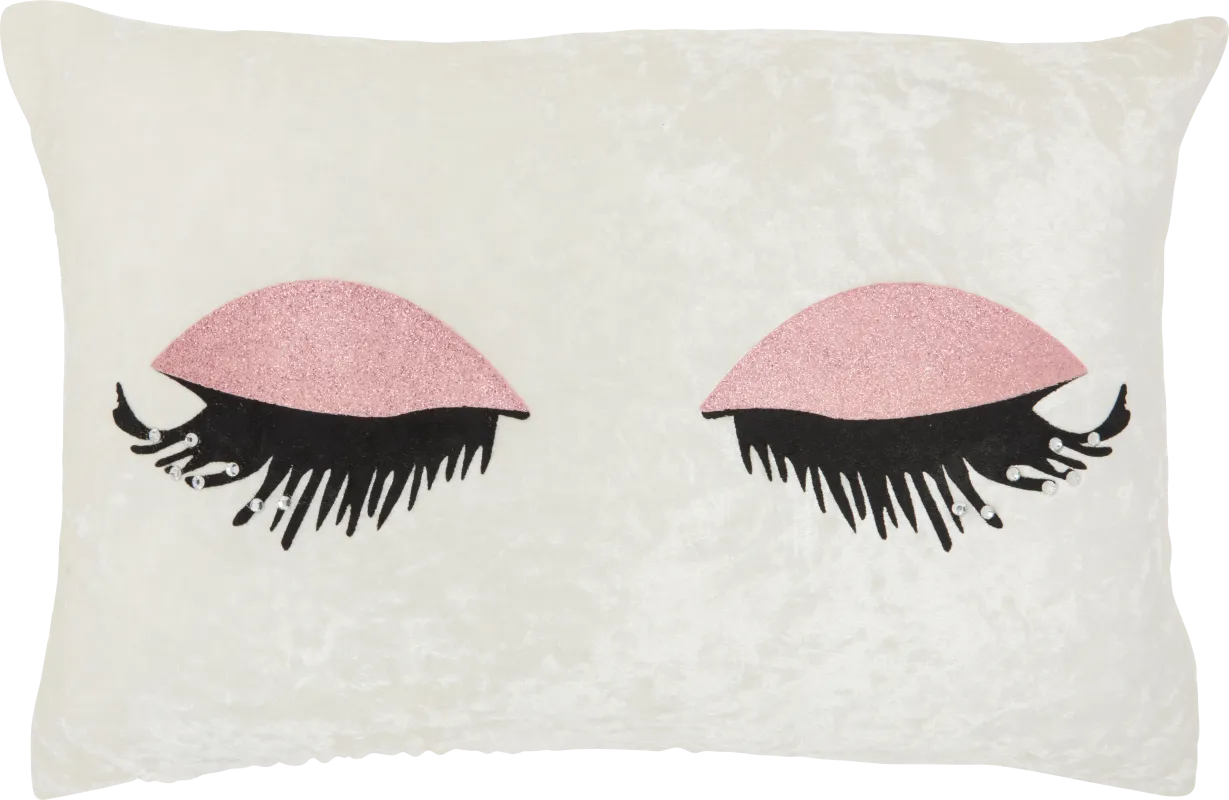 Kids Lash Park Rose Gold Throw Pillow