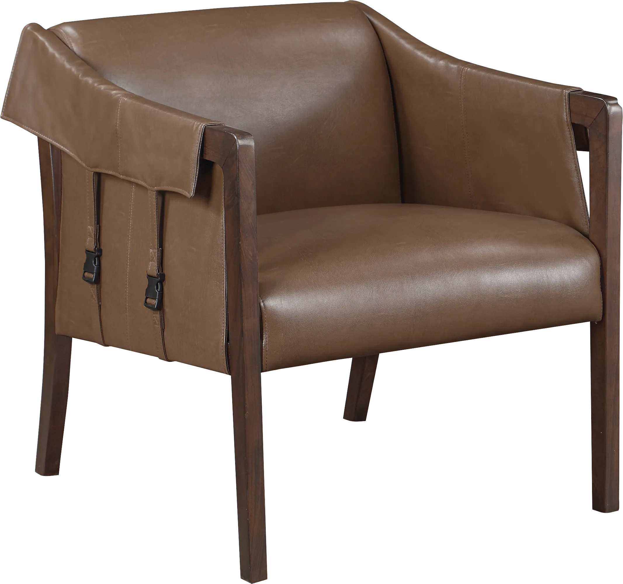 Kahul Brown Accent Chair - Thumbnail - Image 1