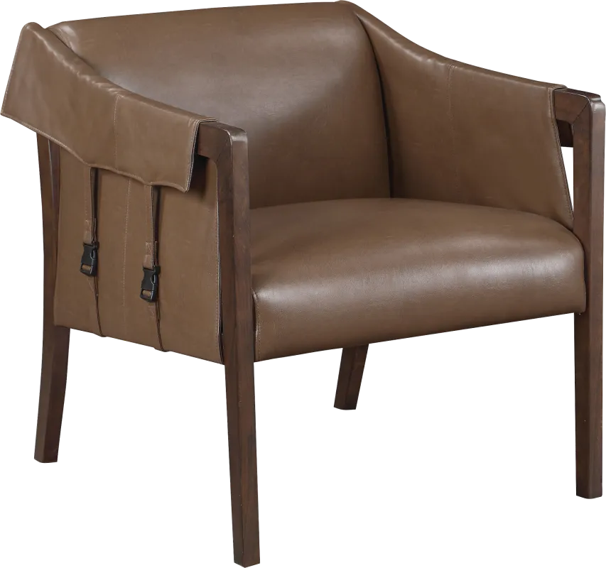 Kahul Brown Accent Chair