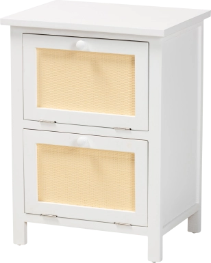 Budtime White Nightstand