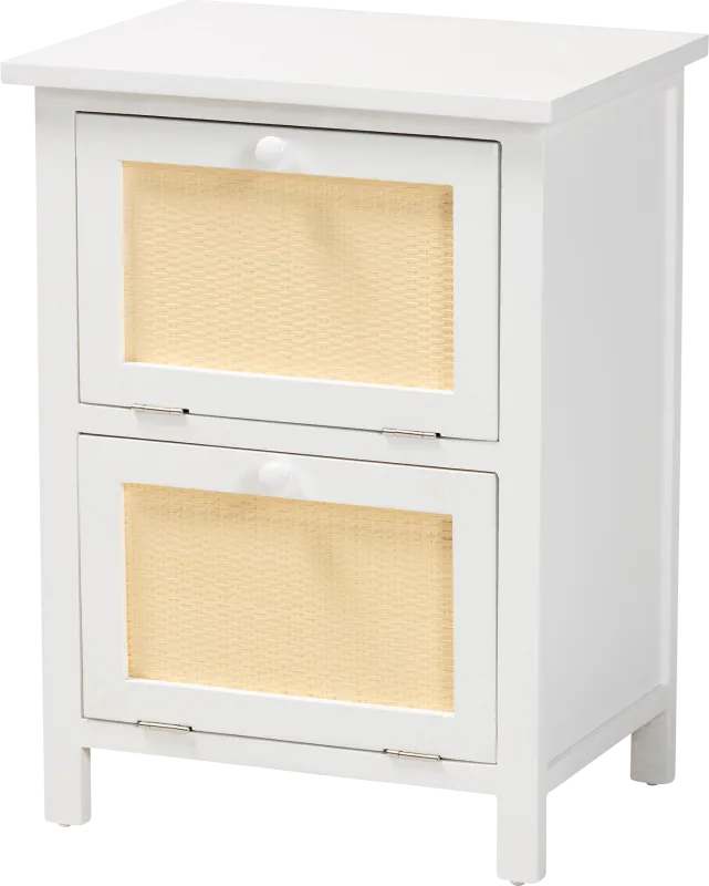 Budtime White Nightstand