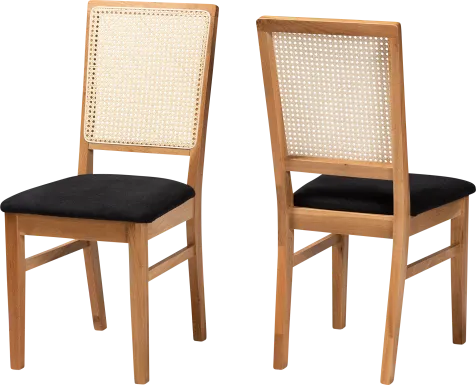 Allred Brown Dining Chair, Set of 2