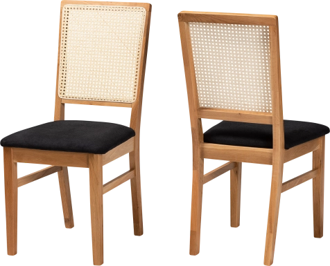 Allred Brown Dining Chair, Set of 2