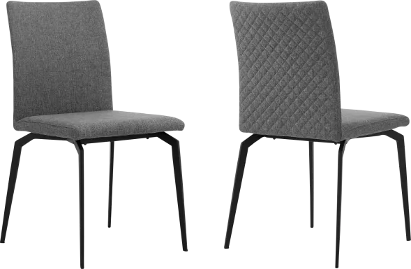 Hayla Gray Dining Chair, Set of 2