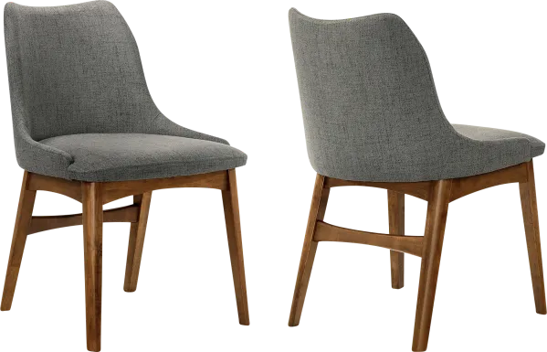 Aidnelle Charcoal Dining Chair, Set of 2