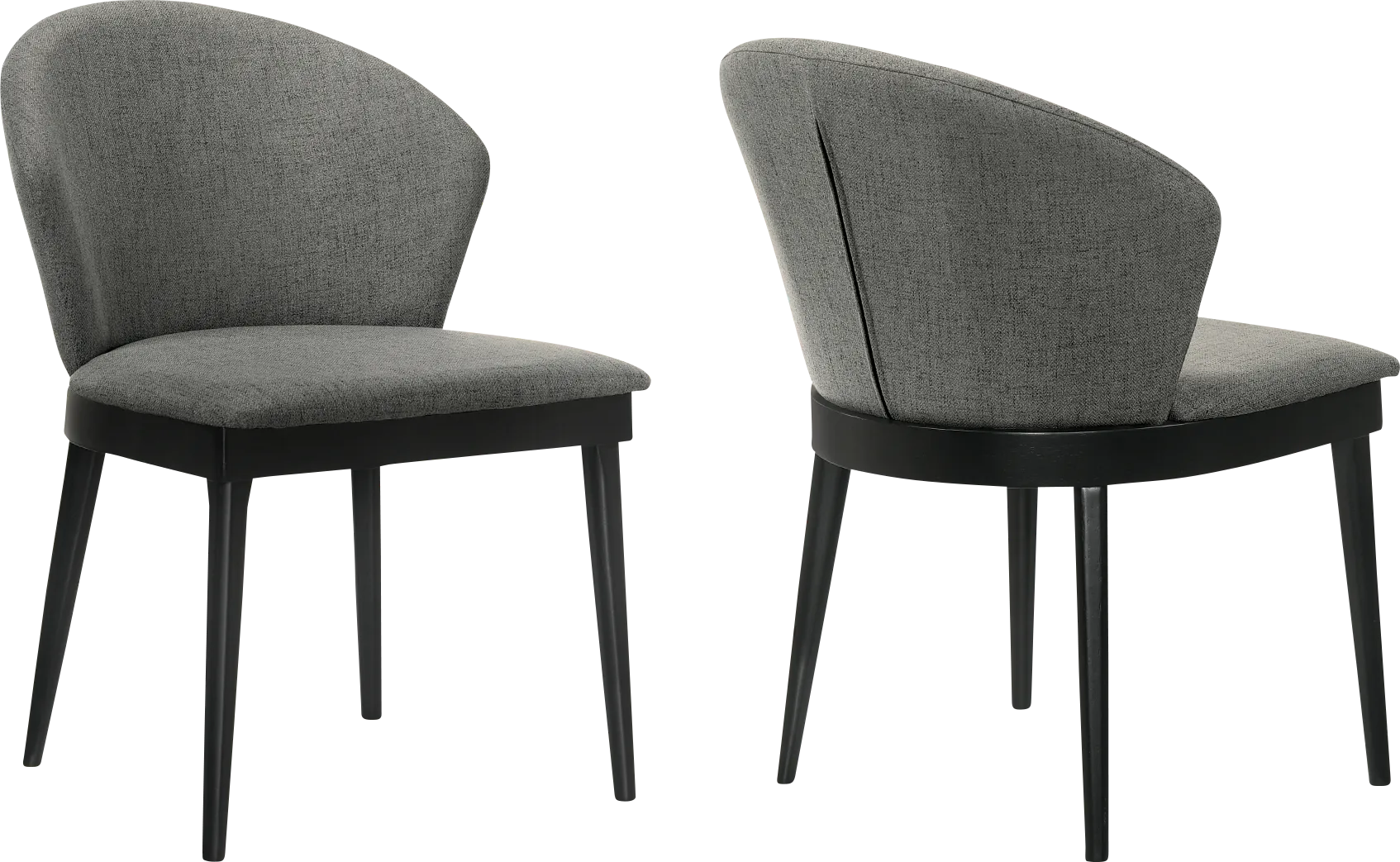 Meralyn II Charcoal Dining Chair, Set of 2 - Image 1