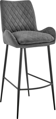 Alphage Charcoal Barstool