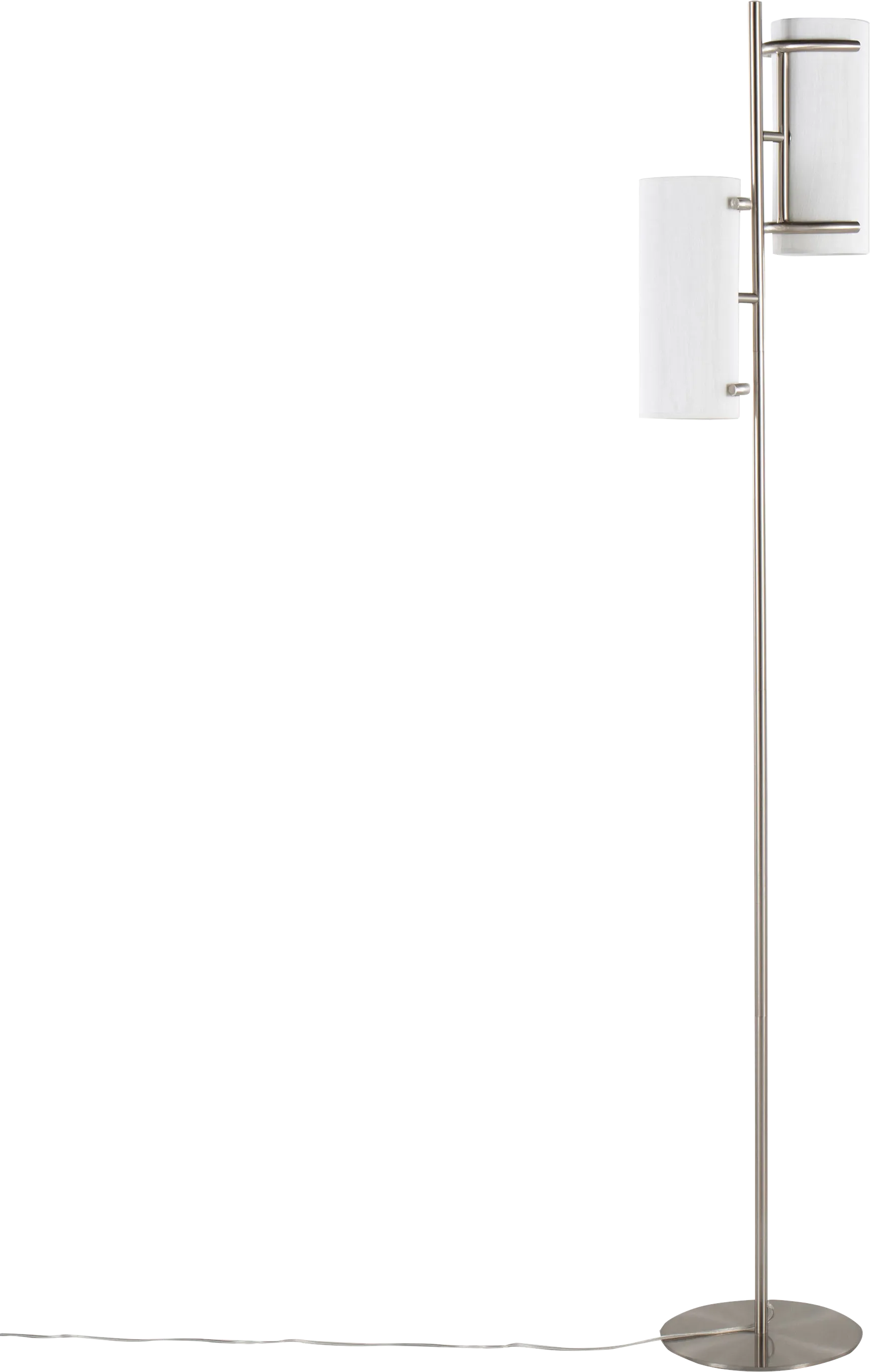 Hoxie Alley Nickel Floor Lamp - Image 1