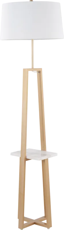 Misa Bend Gold Floor Lamp