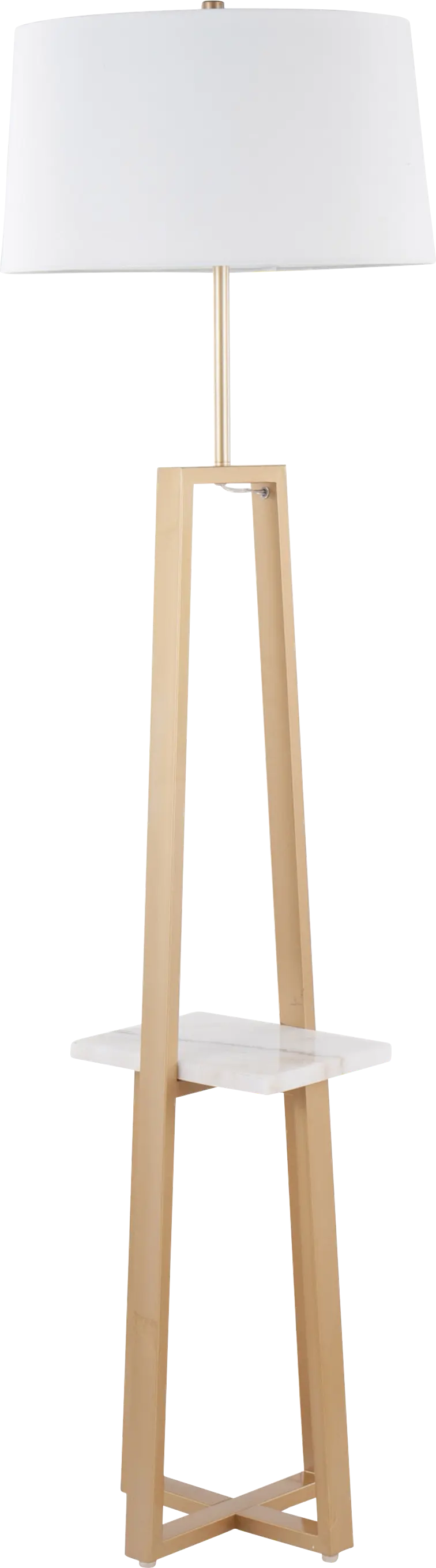 Misa Bend Gold Floor Lamp
