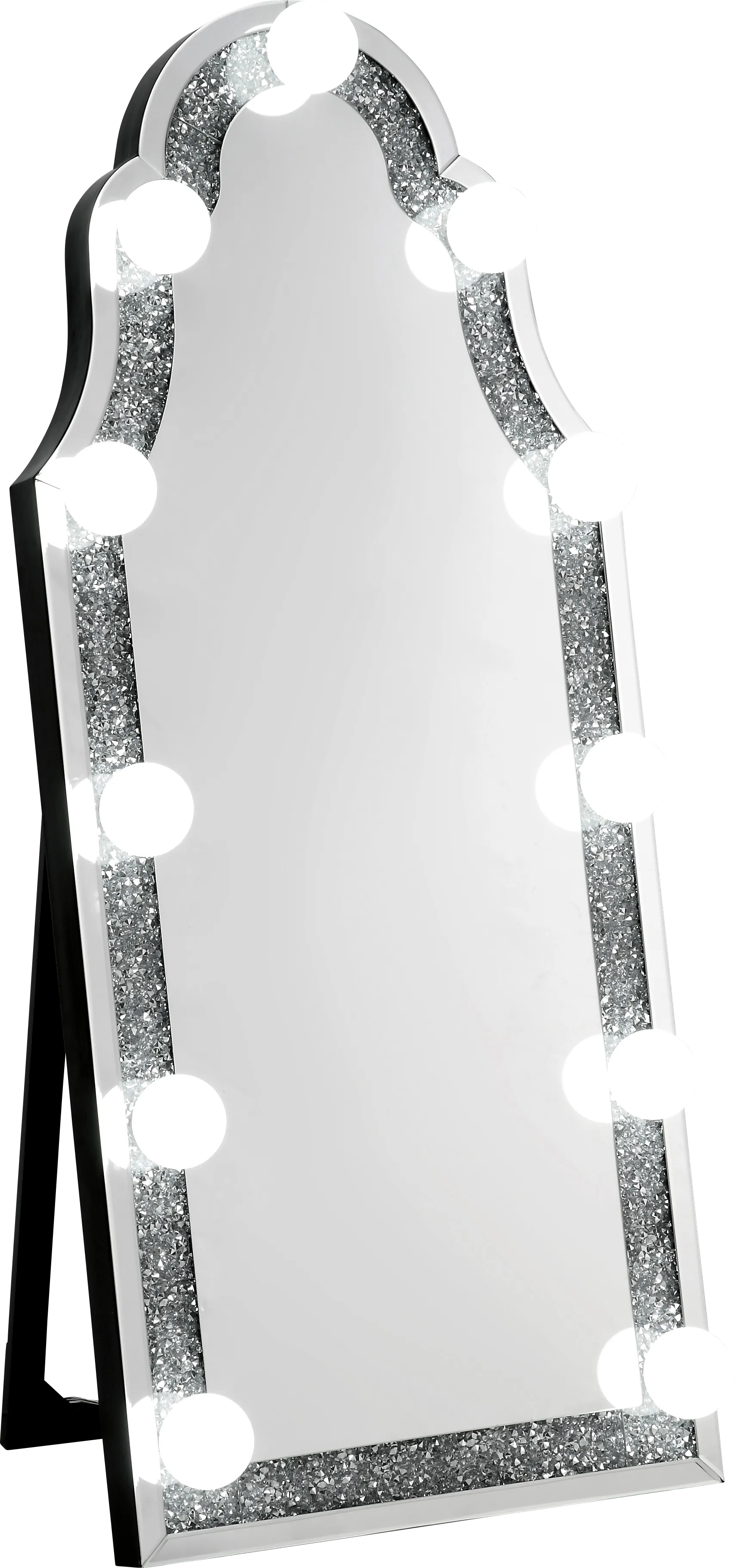 Broadwell Silver Floor Mirror - Image 1