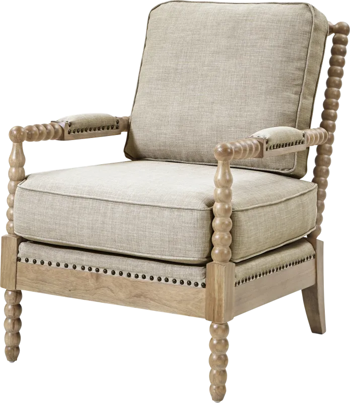 Tillary Taupe Accent Chair