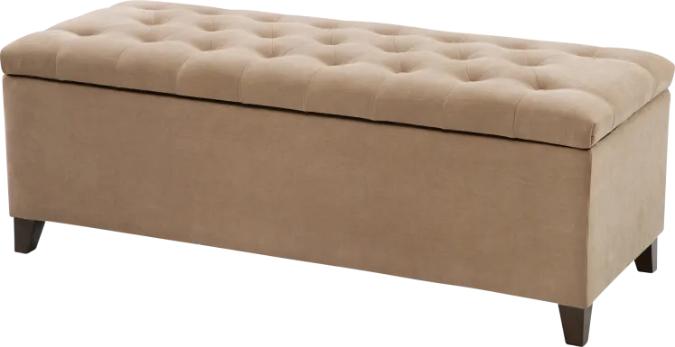 Rapdye Beige Accent Bench