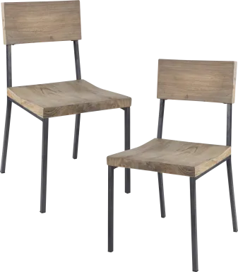 Luquer Gray Dining Chair, Set of 2