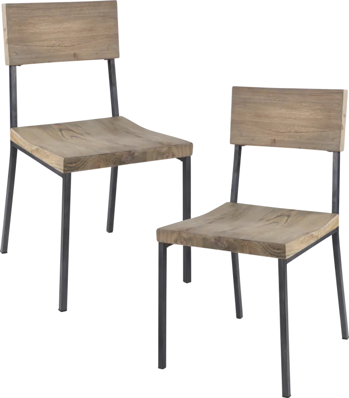 Luquer Gray Dining Chair, Set of 2