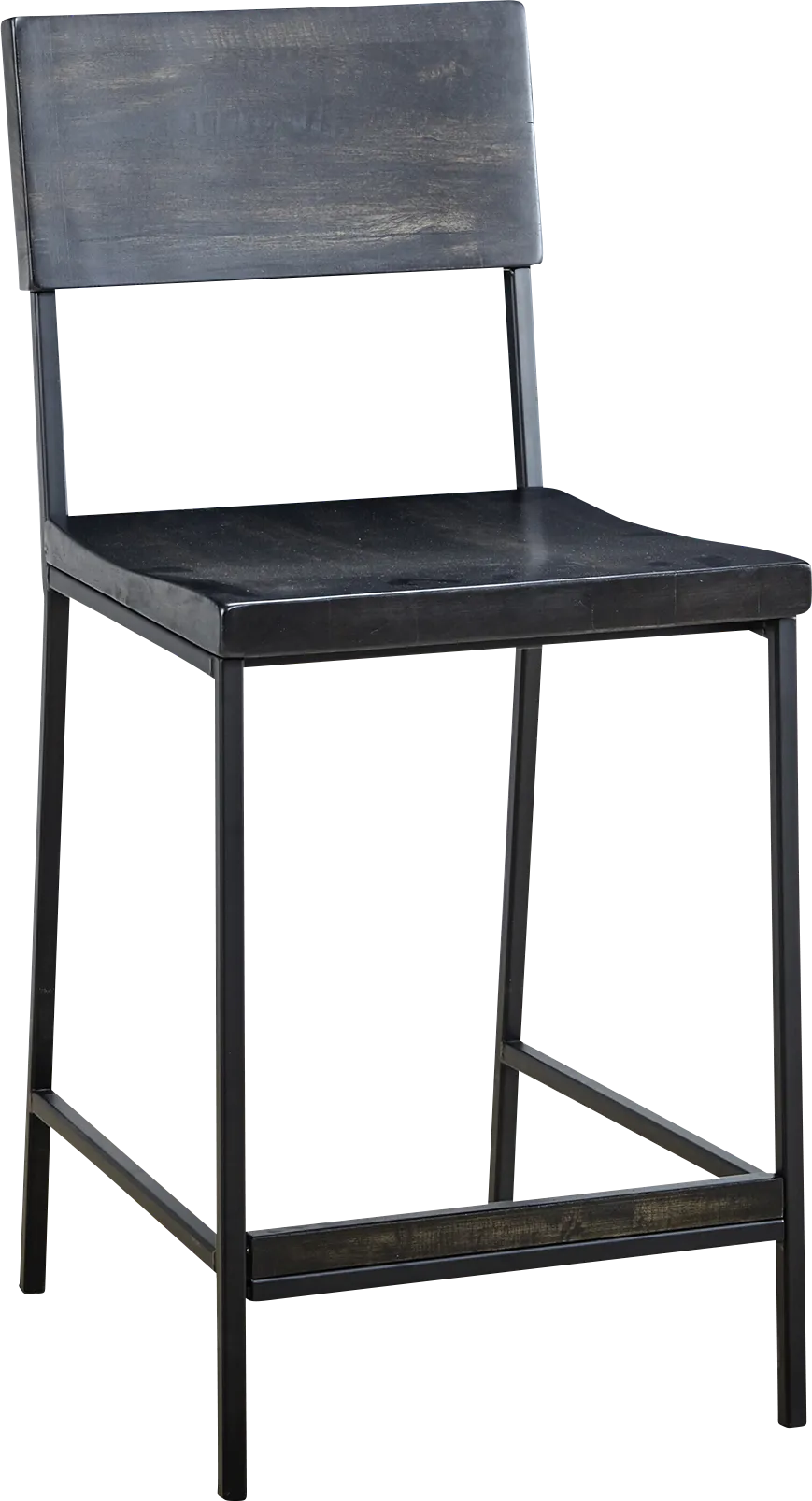 Duffield Black Counter Height Stool - Thumbnail - Image 1