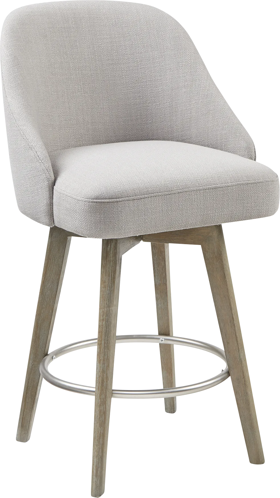 Ash Oak Gray Counter Height Stool - Thumbnail - Image 1