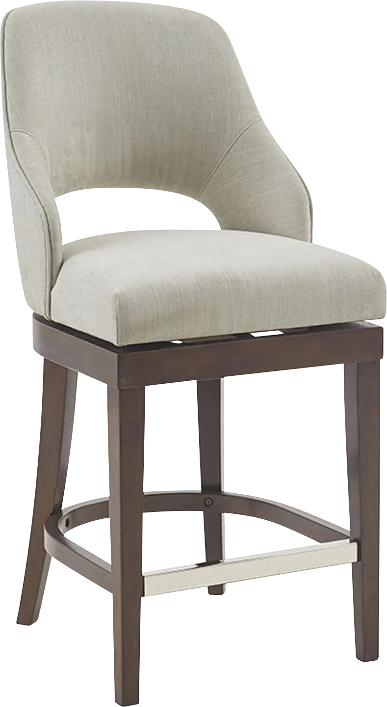 Amesa Cream Counter Height Stool - Thumbnail - Image 1