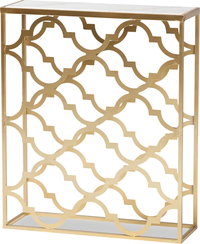 Lanthen Gold Console Table