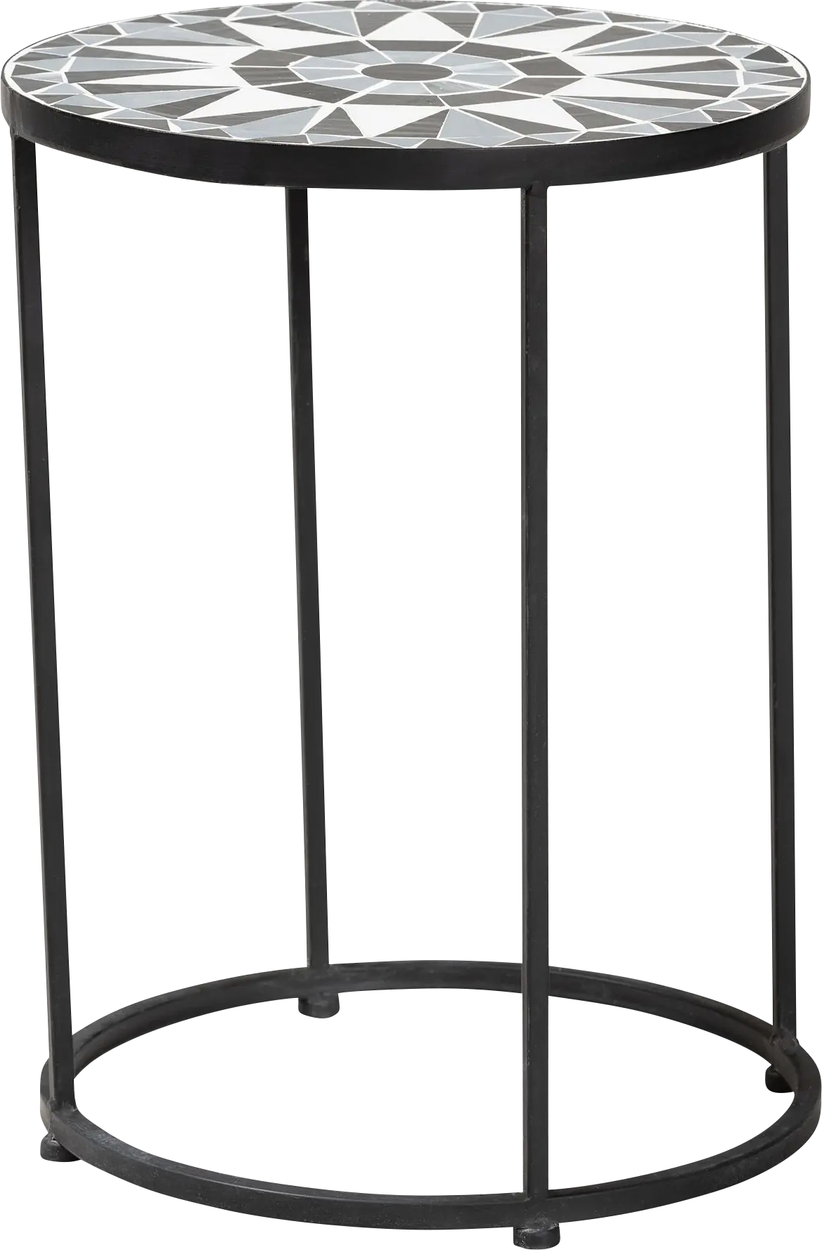 Outdoor Adenleah Black Side Table