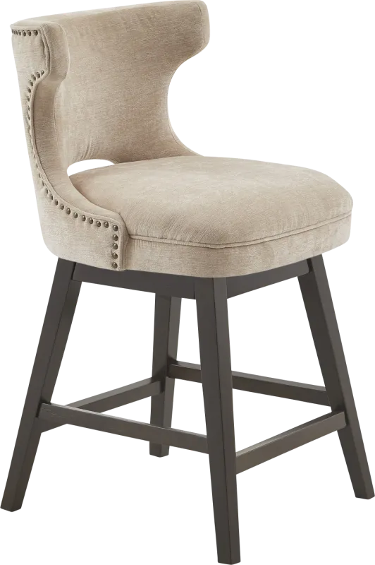 Alberene Beige Counter Height Stool