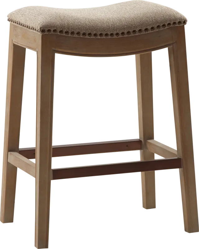 Wortan Beige Counter Height Stool