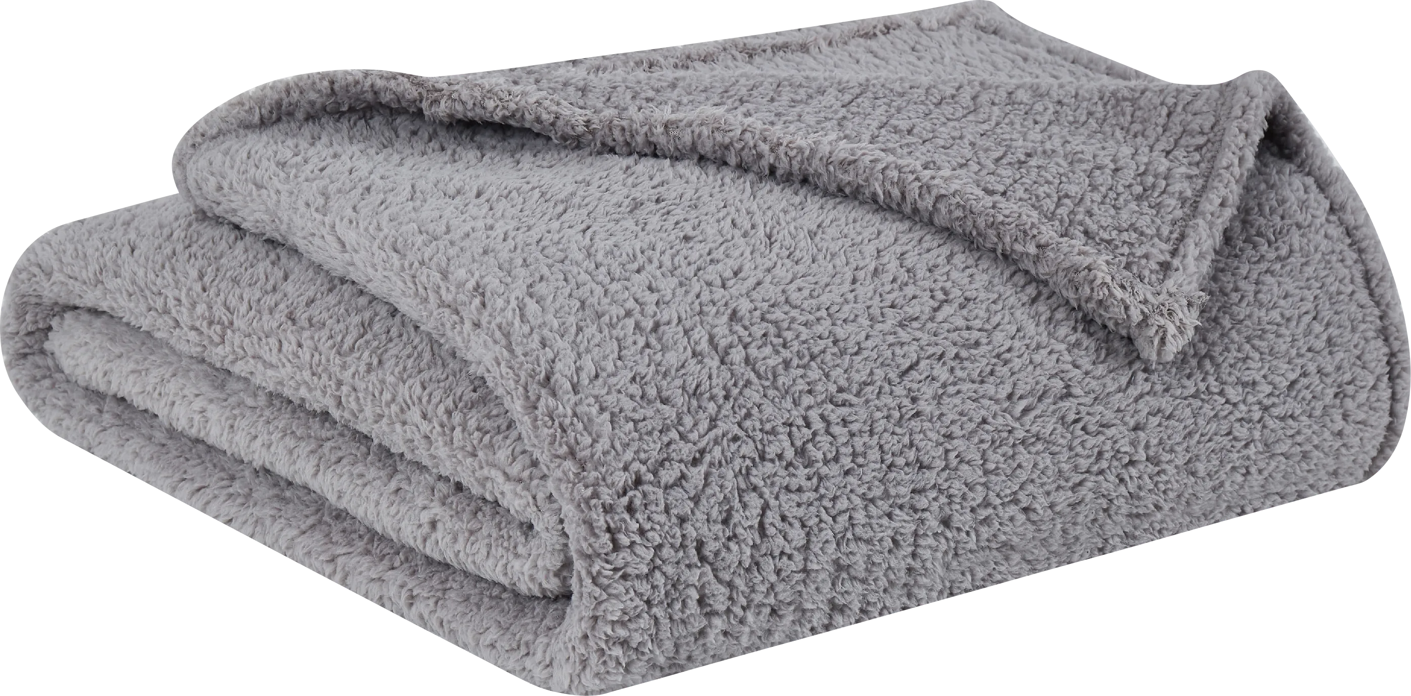 Kids Plush Cloud Gray Twin XL Blanket