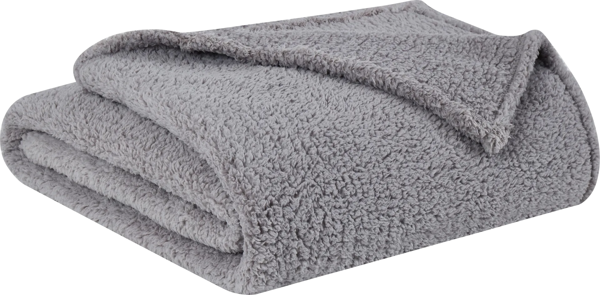 Kids Plush Cloud Gray Twin XL Blanket - Image 1